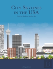 City Skylines In The Usa Coloring Book For Adults 1 & 2