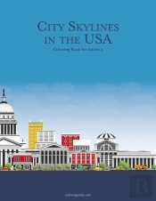 City Skylines In The Usa Coloring Book For Adults 2