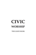 Civic Worship The Good Book