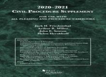 Civil Procedure Supplement, For Use With All Pleading And Procedure Casebooks, 2020-2021