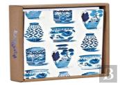 Classic Indigo Luxe Foil Notecard Box