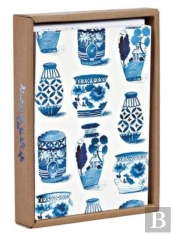 Classic Indigo Luxe Foil Notecard Box