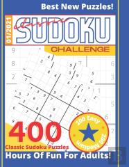 Classic Sudoku Challenge | 400 Sudoku Puzzles | Hours Of Fun For Adults | 200 Easy + 200 Medium | Best New Puzzles! | 1/2021