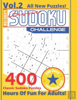 Bertrand.pt - Classic Sudoku Challenge Vol.2 | 400 Sudoku Puzzles | Hours Of Fun For Adults | 200 Easy + 200 Medium | All New Puzzles! | 2/2021