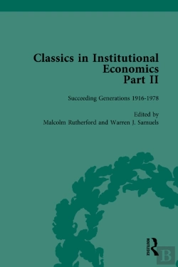 Bertrand.pt - Classics In Institutional Economics, Part Ii, Volume 10