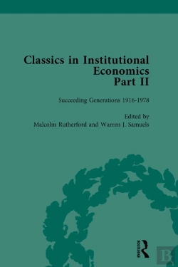 Bertrand.pt - Classics In Institutional Economics, Part Ii, Volume 7