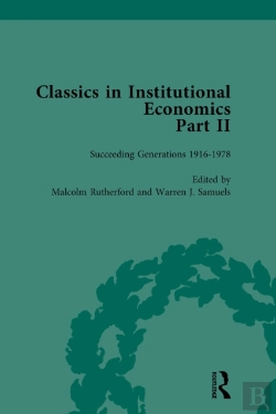 Bertrand.pt - Classics In Institutional Economics, Part Ii, Volume 8