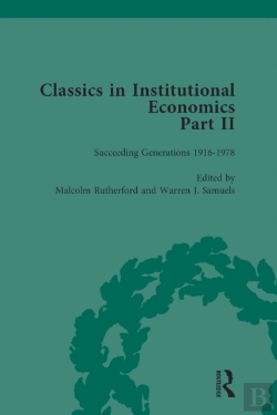 Bertrand.pt - Classics In Institutional Economics, Part Ii, Volume 9