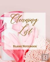 Cleaning List - Blank Notebook - Write It Down - Pastel Rose Pink Gold Abstract Modern Contemporary Unique Design Fun