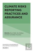 Climate Risks Reporting Practices And Assurance