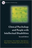 Clinical Psychology And People With Intellectual Disabilities