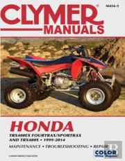 Clymer Honda Trx400ex Fourtrax/Sportrax