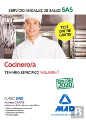 Cocinero/A Del Servicio Andaluz De Salud. Temario Específico Volumen 1