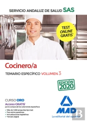 Cocinero/A Del Servicio Andaluz De Salud. Temario Específico Volumen 3