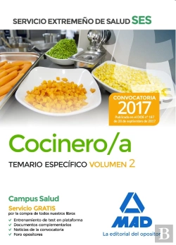 Bertrand.pt - Cocinero/A Del Servicio Extremeño De Salud (Ses). Temario Específico Volumen 2