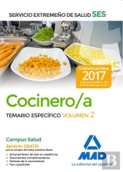 Cocinero/A Del Servicio Extremeño De Salud (Ses). Temario Específico Volumen 2