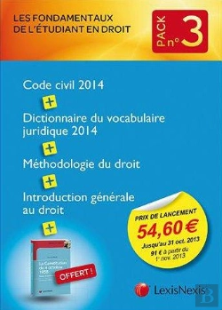 Bertrand.pt - Code Civil 2014 ; Dictionnaire Juridique 2014 ; Méthodologie Du Droit ; Introduction Au Droit