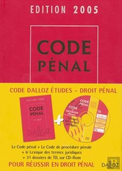 Bertrand.pt - Code Dalloz Etudes Droit Penal 2005 (2e Édition)