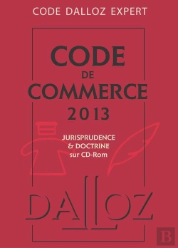 Bertrand.pt - Code Dalloz Expert. Code De Commerce 2013 - 10e Edition