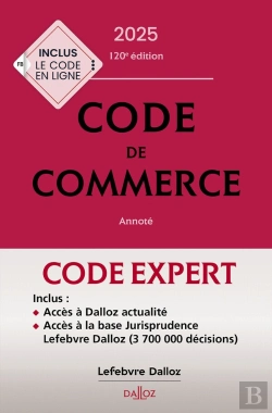 Bertrand.pt - Code Dalloz Expert : Code De Commerce (Édition 2025)