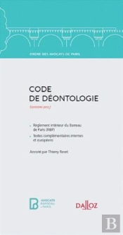 Code De Déontologie De L'Ordre Des Avocats De Paris 2017