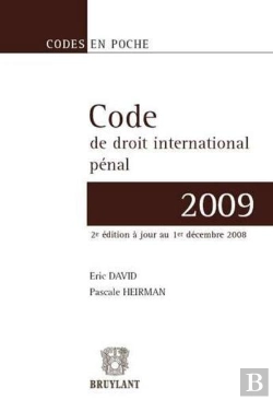 Bertrand.pt - Code De Droit International Pénal (Édition 2009)
