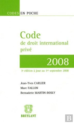 Bertrand.pt - Code De Droit International Privé (3e Édition)