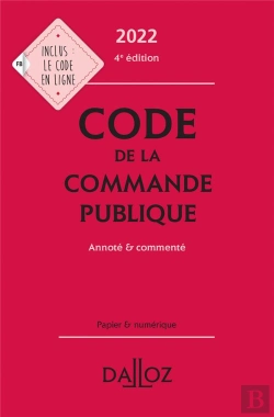 Bertrand.pt - Code De La Commande Publique 2022 - Annote Et Commente