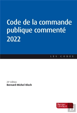 Bertrand.pt - Code De La Commande Publique Commente 2022 (20e Ed.)