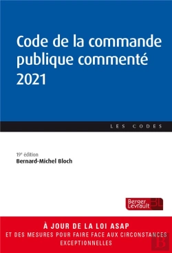 Bertrand.pt - Code De La Commande Publique Commenté (Édition 2021)