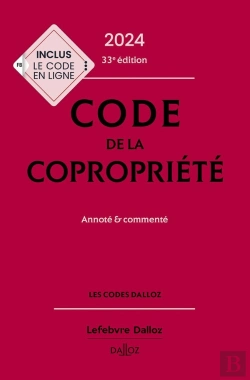 Bertrand.pt - Code De La Copropriété : Annoté Et Commenté (Édition 2024)