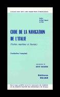 Code De La Navigation Maritime De L'Italie