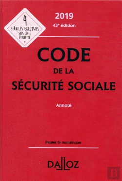 Bertrand.pt - Code De La Securite Sociale 2019, Annote - 43e Ed.
