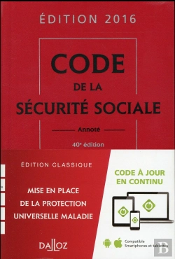 Bertrand.pt - Code De La Sécurité Sociale (Édition 2016)