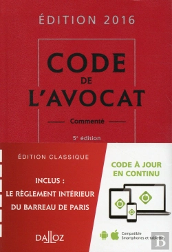 Bertrand.pt - Code De L'Avocat, Commenté (5e Édition)