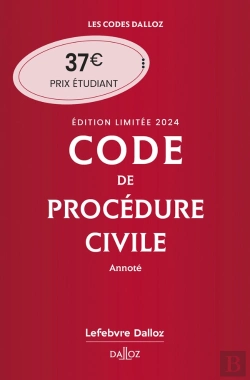 Bertrand.pt - Code De Procedure Civile 2024 Annote. Edition Limitee. 115e Ed.