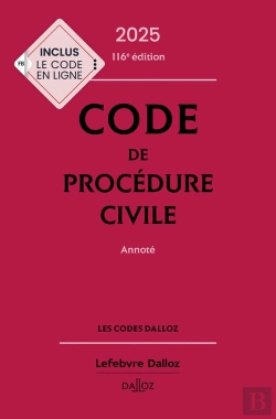 Bertrand.pt - Code De Procédure Civile : Annoté (Édition 2025)
