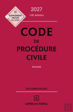 Bertrand.pt - Code De Procédure Civile : Annoté (Édition 2027)