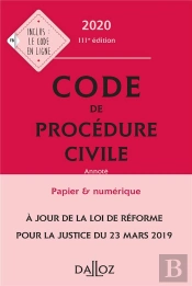 Code De Procédure Civile (Édition 2020)