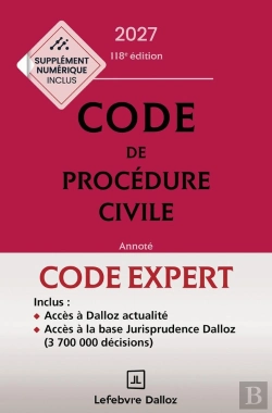 Bertrand.pt - Code De Procédure Civile (Édition 2027)