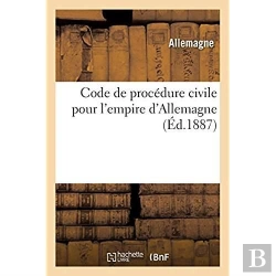 Bertrand.pt - Code De Procedure Civile Pour L'Empire D'Allemagne
