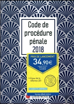 Bertrand.pt - Code De Procedure Penale 2018 Jaquette Graphik