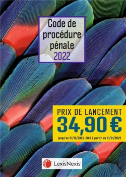 Bertrand.pt - Code De Procedure Penale 2022 - Jaquette 1
