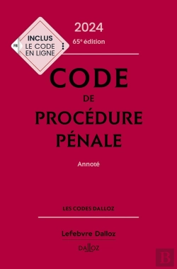 Bertrand.pt - Code De Procedure Penale 2024, Annote 65e Ed.