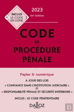 Bertrand.pt - Code De Procedure Pénale Annoté (Édition 2023)