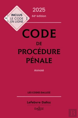 Bertrand.pt - Code De Procédure Pénale (Édition 2025)