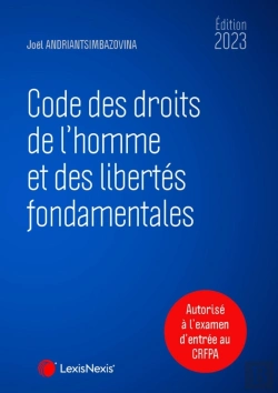 Bertrand.pt - Code Des Droits De L'Homme Et Des Libertés Fondamentales (Édition 2023)