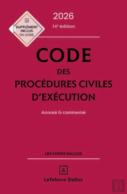 Bertrand.pt - Code Des Procédures Civiles D'Exécution : Annoté Et Commenté (Édition 2026)