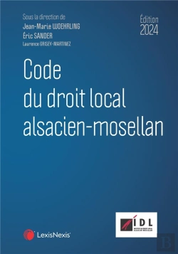 Bertrand.pt - Code Du Droit Local Alsacien-Mosellan (Édition 2024)