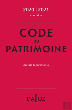Bertrand.pt - Code Du Patrimoine, Annoté Et Commenté (Édition 2020)
